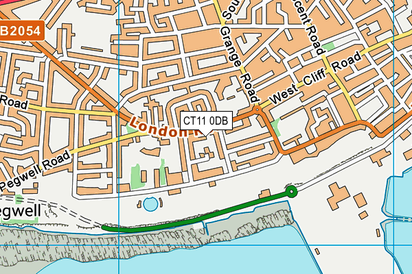 CT11 0DB map - OS VectorMap District (Ordnance Survey)