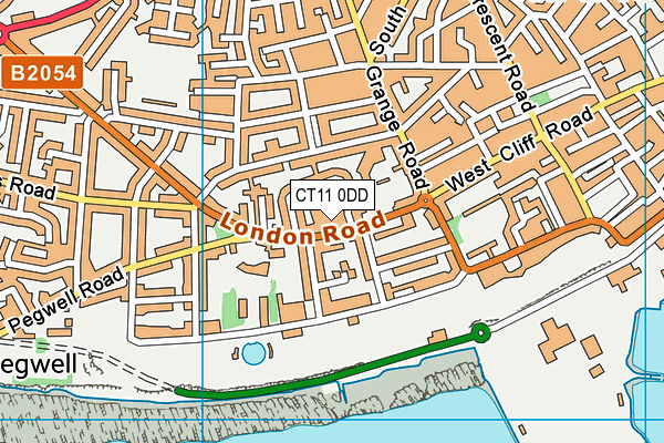 CT11 0DD map - OS VectorMap District (Ordnance Survey)