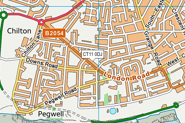 CT11 0DJ map - OS VectorMap District (Ordnance Survey)