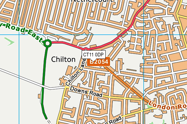 CT11 0DP map - OS VectorMap District (Ordnance Survey)