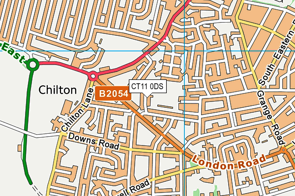 CT11 0DS map - OS VectorMap District (Ordnance Survey)