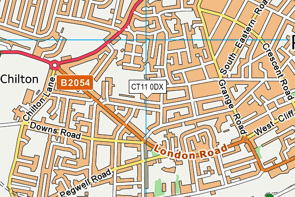 CT11 0DX map - OS VectorMap District (Ordnance Survey)