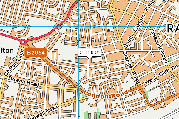 CT11 0DY map - OS VectorMap District (Ordnance Survey)