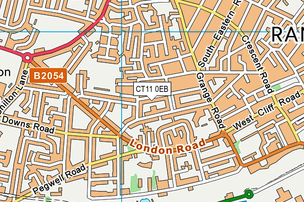 CT11 0EB map - OS VectorMap District (Ordnance Survey)