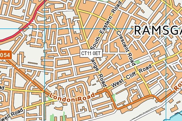 CT11 0ET map - OS VectorMap District (Ordnance Survey)