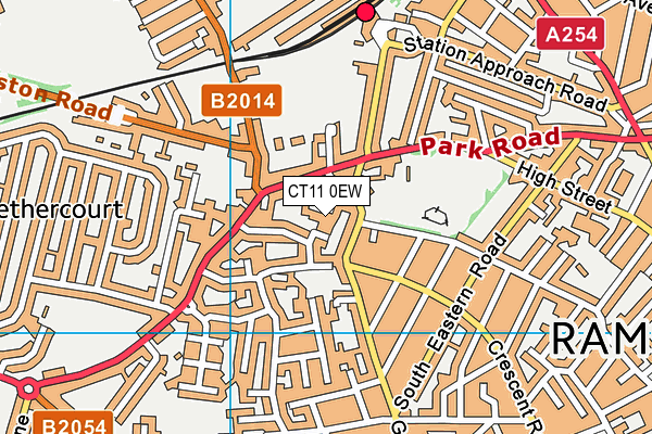 CT11 0EW map - OS VectorMap District (Ordnance Survey)