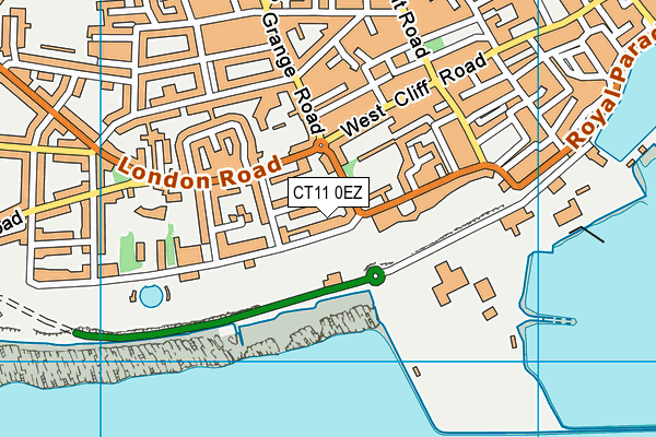CT11 0EZ map - OS VectorMap District (Ordnance Survey)