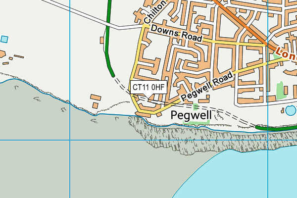 CT11 0HF map - OS VectorMap District (Ordnance Survey)