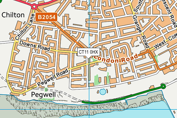 CT11 0HX map - OS VectorMap District (Ordnance Survey)