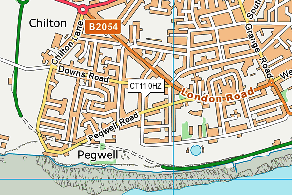 CT11 0HZ map - OS VectorMap District (Ordnance Survey)