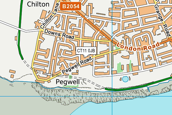 CT11 0JB map - OS VectorMap District (Ordnance Survey)