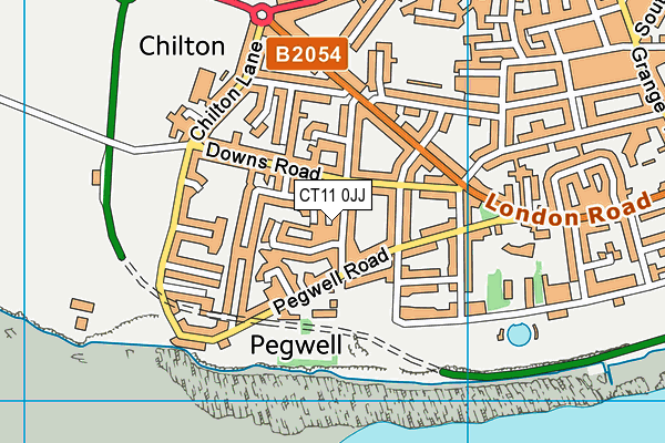 CT11 0JJ map - OS VectorMap District (Ordnance Survey)