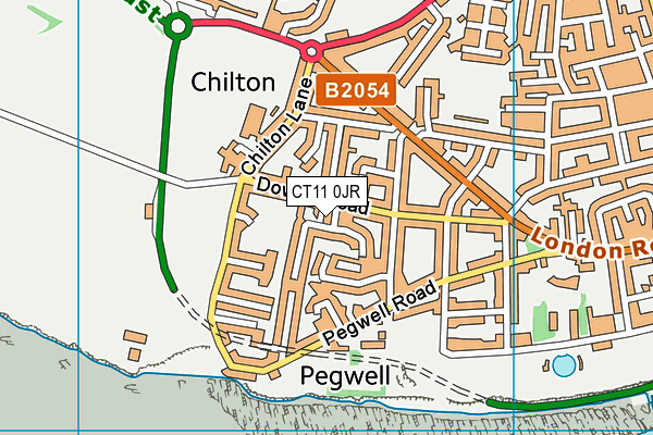 CT11 0JR map - OS VectorMap District (Ordnance Survey)