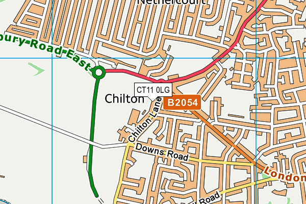 CT11 0LG map - OS VectorMap District (Ordnance Survey)