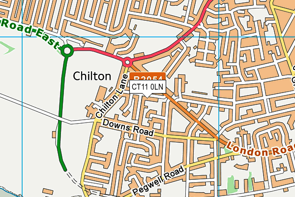 CT11 0LN map - OS VectorMap District (Ordnance Survey)