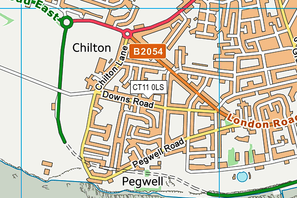 CT11 0LS map - OS VectorMap District (Ordnance Survey)