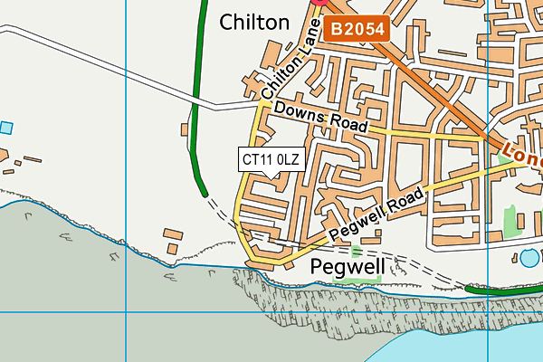 CT11 0LZ map - OS VectorMap District (Ordnance Survey)