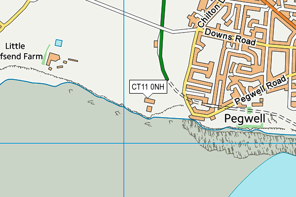 CT11 0NH map - OS VectorMap District (Ordnance Survey)