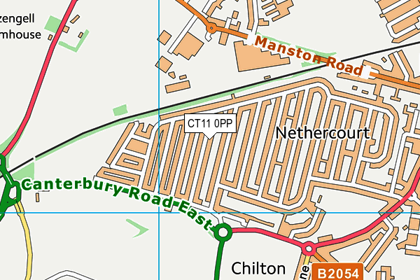 CT11 0PP map - OS VectorMap District (Ordnance Survey)