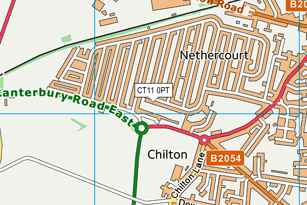 CT11 0PT map - OS VectorMap District (Ordnance Survey)