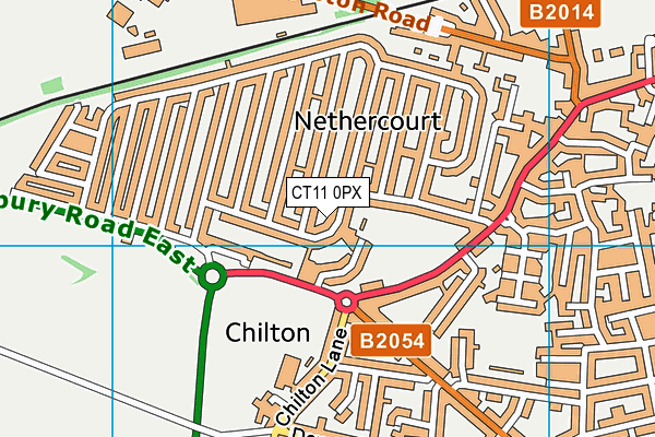 CT11 0PX map - OS VectorMap District (Ordnance Survey)