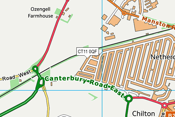 CT11 0QF map - OS VectorMap District (Ordnance Survey)