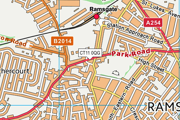 CT11 0QG map - OS VectorMap District (Ordnance Survey)