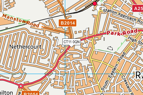 CT11 0QN map - OS VectorMap District (Ordnance Survey)