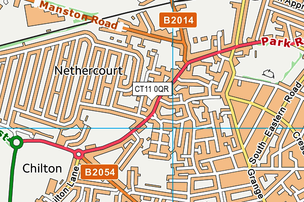 CT11 0QR map - OS VectorMap District (Ordnance Survey)