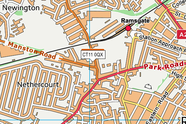 Ramsgate Pool (Closed) map (CT11 0QX) - OS VectorMap District (Ordnance Survey)