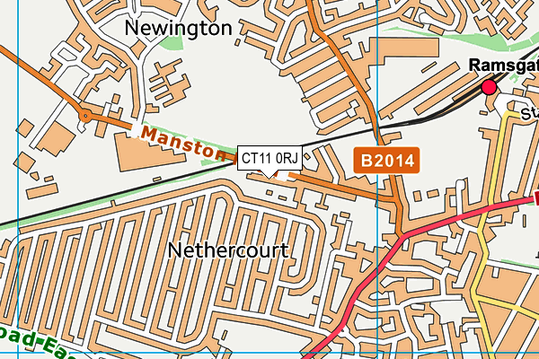 CT11 0RJ map - OS VectorMap District (Ordnance Survey)