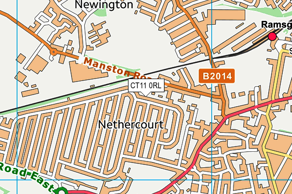 CT11 0RL map - OS VectorMap District (Ordnance Survey)