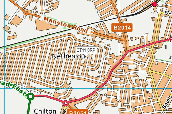 CT11 0RP map - OS VectorMap District (Ordnance Survey)