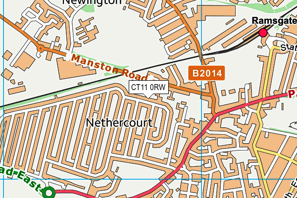 CT11 0RW map - OS VectorMap District (Ordnance Survey)