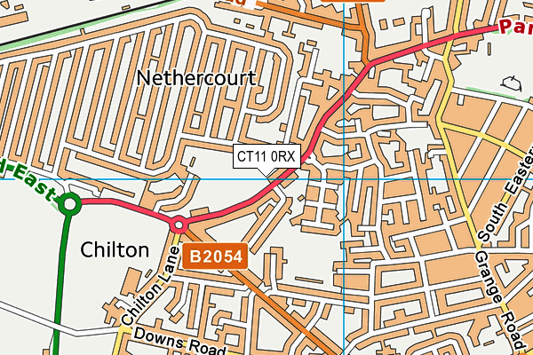 CT11 0RX map - OS VectorMap District (Ordnance Survey)