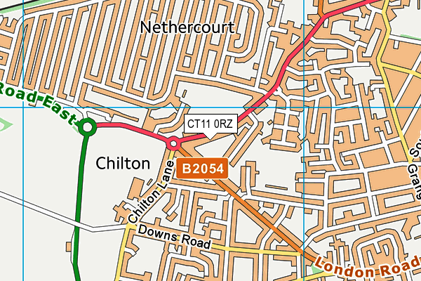 CT11 0RZ map - OS VectorMap District (Ordnance Survey)