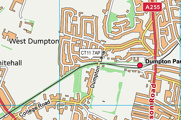 CT11 7AP map - OS VectorMap District (Ordnance Survey)