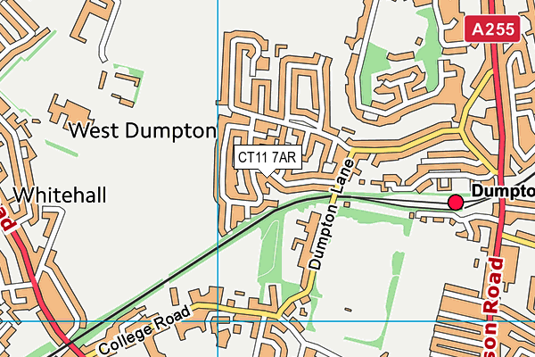 CT11 7AR map - OS VectorMap District (Ordnance Survey)