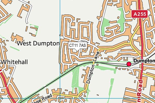 CT11 7AS map - OS VectorMap District (Ordnance Survey)