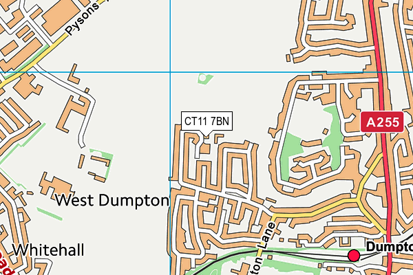CT11 7BN map - OS VectorMap District (Ordnance Survey)