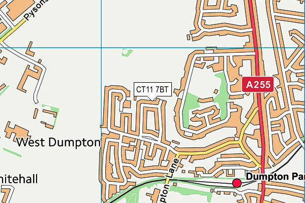 CT11 7BT map - OS VectorMap District (Ordnance Survey)
