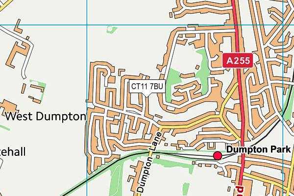CT11 7BU map - OS VectorMap District (Ordnance Survey)