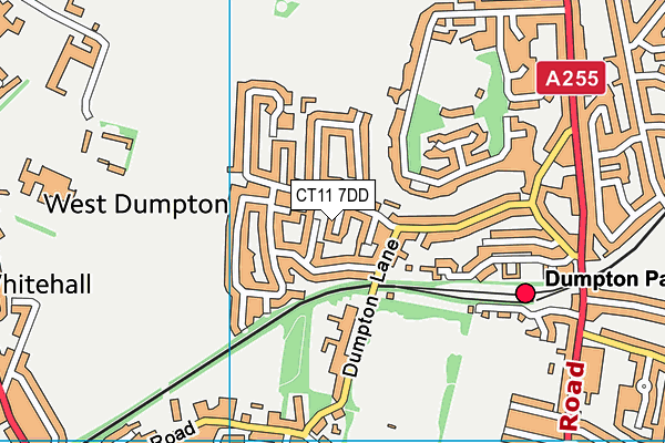 CT11 7DD map - OS VectorMap District (Ordnance Survey)