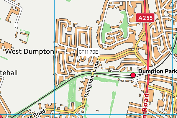 CT11 7DE map - OS VectorMap District (Ordnance Survey)