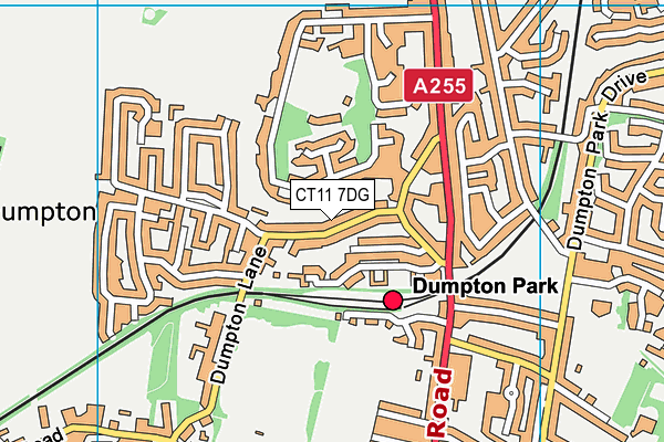 CT11 7DG map - OS VectorMap District (Ordnance Survey)