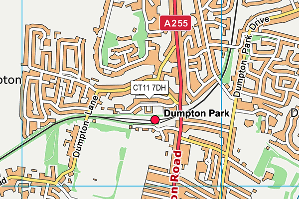 CT11 7DH map - OS VectorMap District (Ordnance Survey)