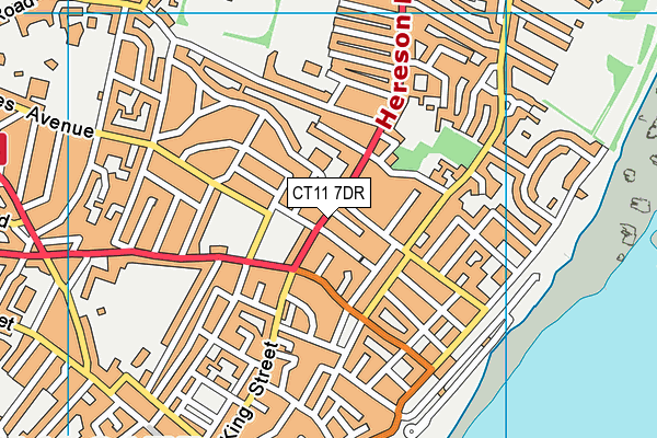 CT11 7DR map - OS VectorMap District (Ordnance Survey)