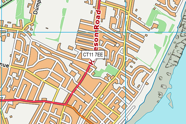 CT11 7EE map - OS VectorMap District (Ordnance Survey)