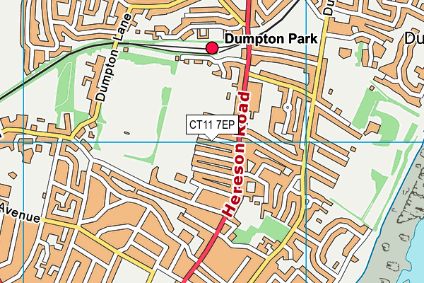 CT11 7EP map - OS VectorMap District (Ordnance Survey)