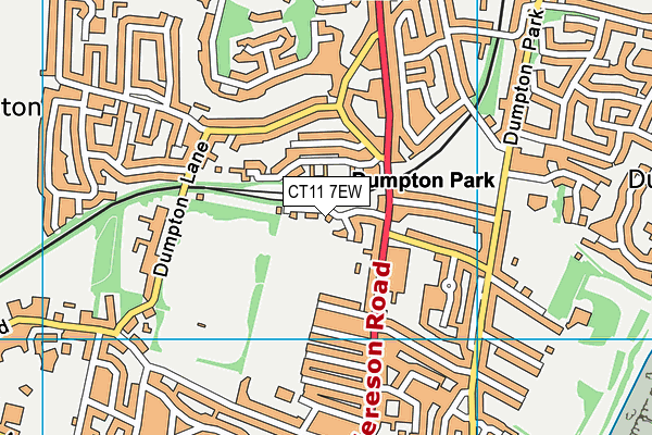 CT11 7EW map - OS VectorMap District (Ordnance Survey)